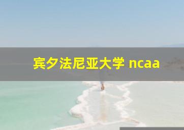 宾夕法尼亚大学 ncaa